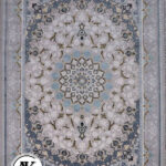فرش-700-شانه-زمرد-نقره_ای-گل_برجسته