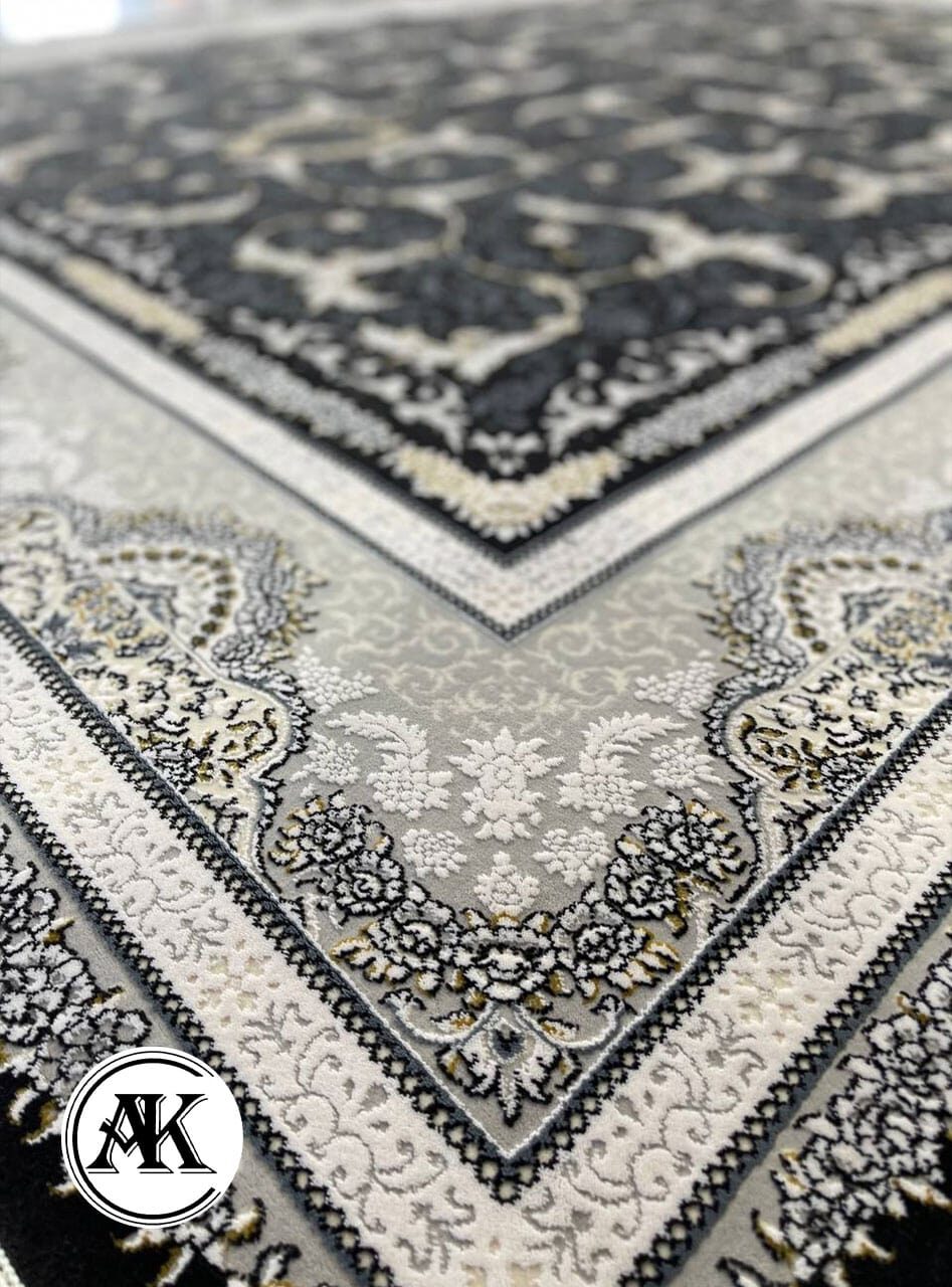 فرش-700-شانه-لوتوس-زغالی-گل_برجسته-2