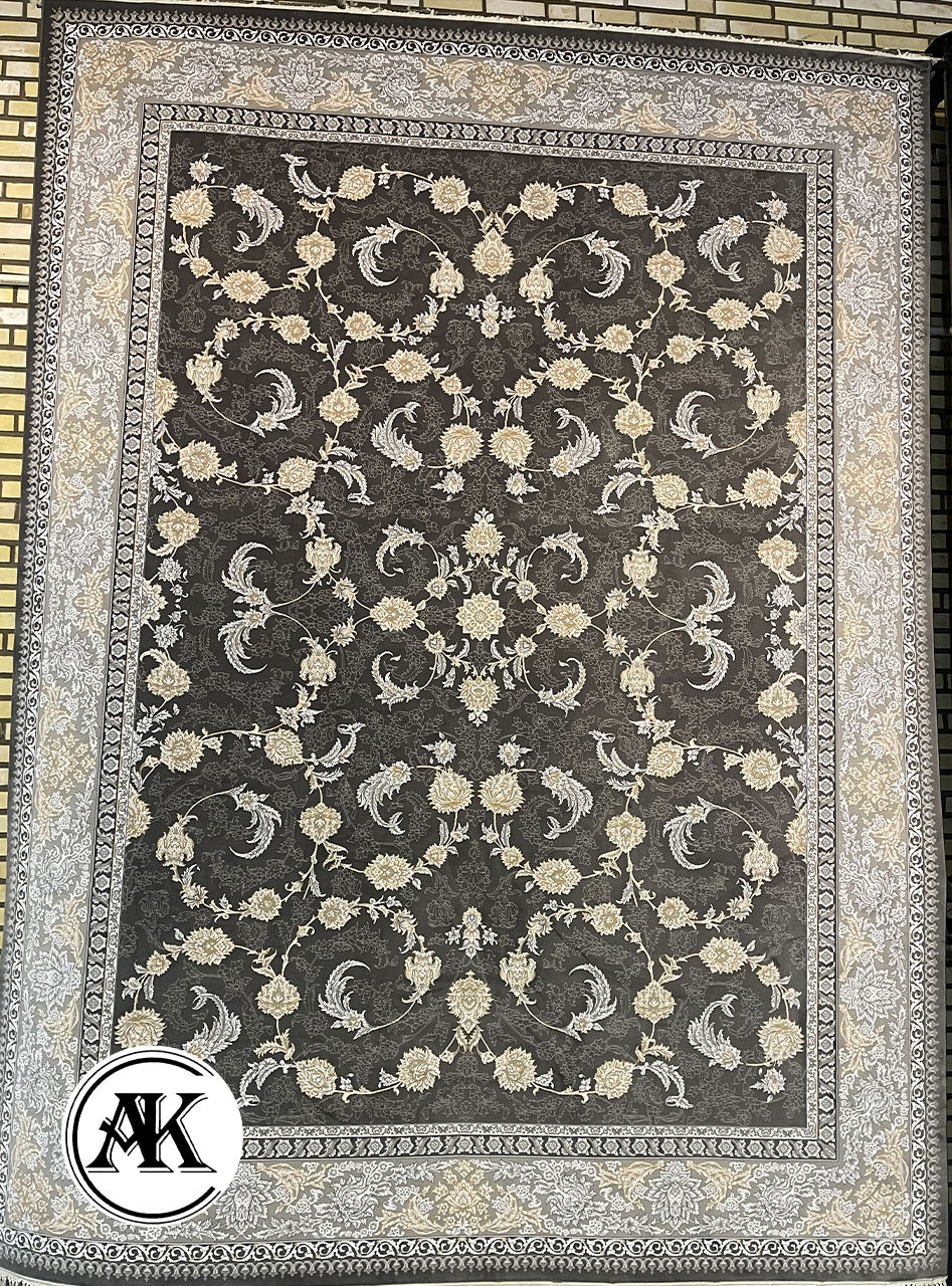 فرش-700-شانه-لیدا-زغالی-گل_برجسته