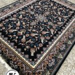 فرش-700-شانه-هلما-سرمه_ای-با-نخ-اکریلیک