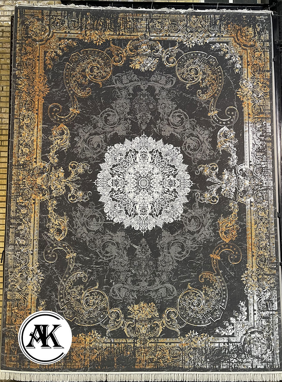 فرش-700-شانه-پرنس-زغالی-گل_برجسته