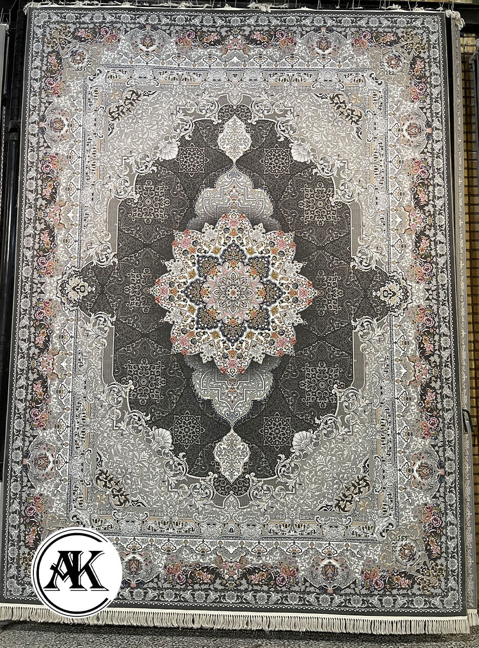 فرش-700-شانه-پریا-زغالی-گل_برجسته