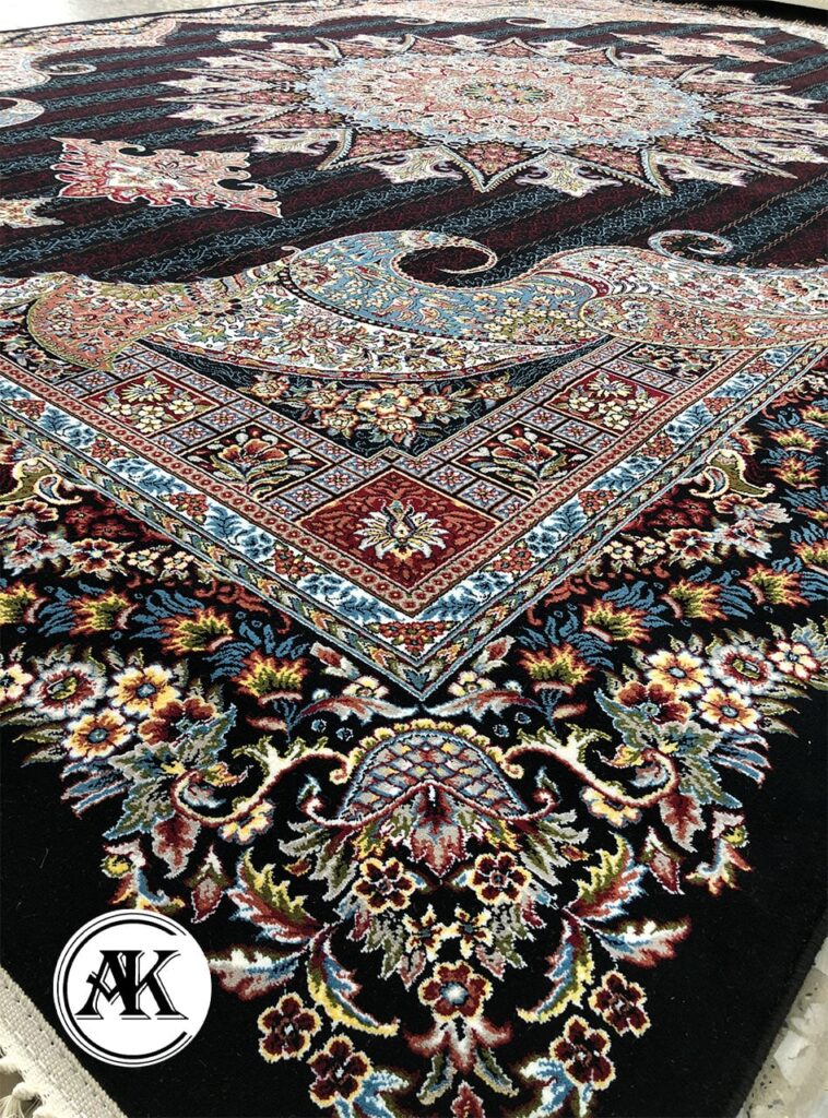 فرش-700-شانه-پریماه-سرمه_ای-با-نخ-اکریلیک--1