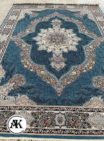 فرش-700-شانه-کارینا-آبی-با-نخ-اکریلیک--1