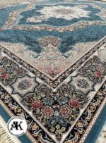 فرش-700-شانه-کارینا-آبی-با-نخ-اکریلیک--4