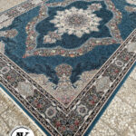 فرش-700-شانه-کارینا-آبی-با-نخ-اکریلیک