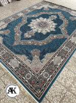 فرش-700-شانه-کارینا-آبی-با-نخ-اکریلیک