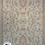 فرش-700-شانه-گندم-نقره_ای-گل_برجسته-0