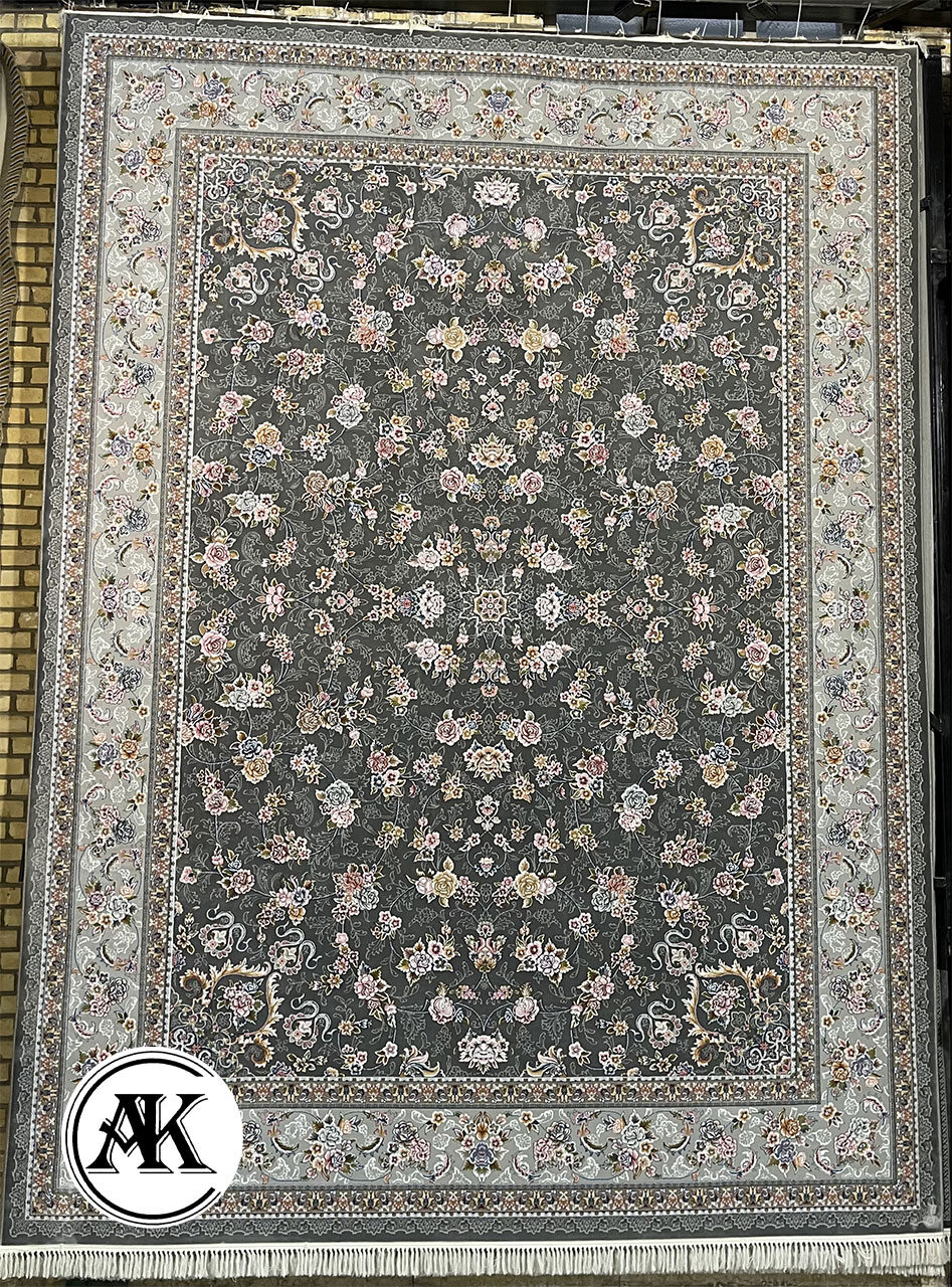 فرش-700-شانه-گیلدا-زغالی-گل_برجسته
