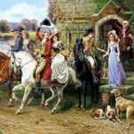 تابلو زوج های اسب سوار