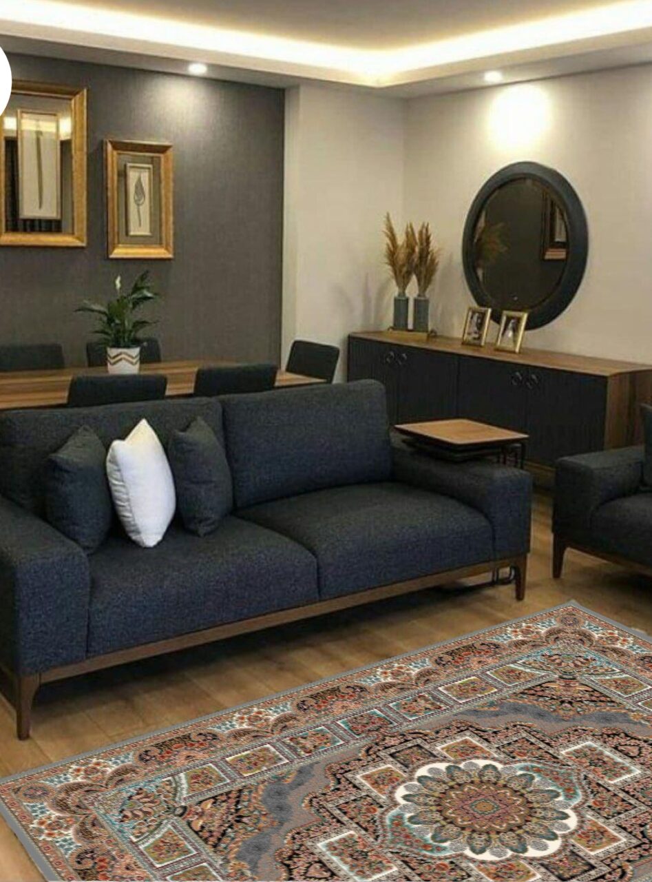 دکوراسیون فرش طرح 700 شانه حوض نقره فیلی