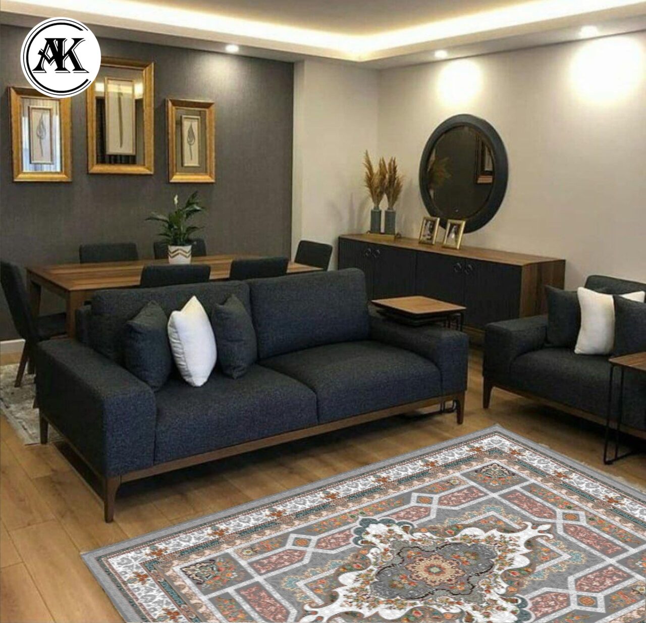 دکوراسیون فرش طرح 700 شانه خزان فیلی