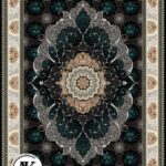 عکس ژورنالی فرش طرح 700 شانه چکاوک سرمه_ای