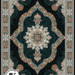 عکس ژورنالی فرش طرح 700 شانه کارینا سرمه_ای