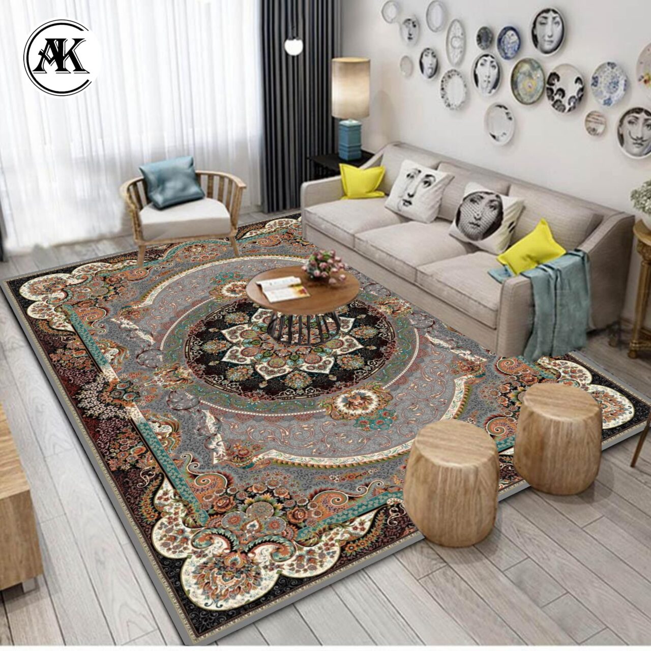 دکوراسیون فرش طرح 700 شانه مانا فیلی