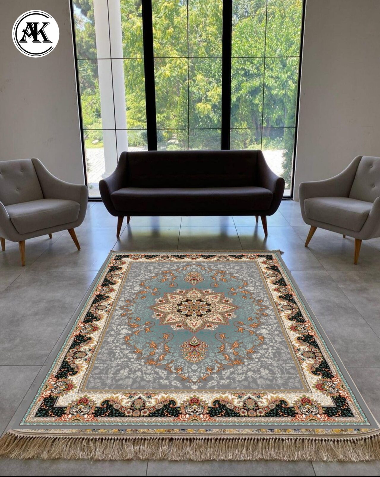 دکوراسیون فرش طرح 700 شانه هیوا فیلی