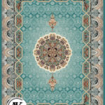 عکس کامپیوتری فرش طرح 700 شانه هالیدی آبی