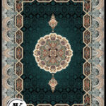 عکس کامپیوتری فرش طرح 700 شانه هالیدی سرمه_ای