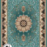 عکس کامپیوتری فرش طرح 700 شانه هیوا آبی