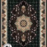 عکس کامپیوتری فرش طرح 700 شانه هیوا سرمه_ای