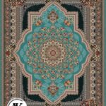 عکس ژورنالی فرش طرح 700 شانه لوکس آبی