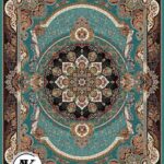 عکس ژورنالی فرش طرح 700 شانه مانا آبی