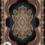 عکس ژورنالی فرش طرح 700 شانه مهبد سرمه_ای