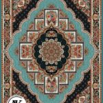 عکس ژورنالی فرش طرح 700 شانه ناردون آبی