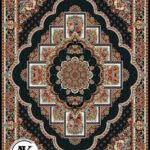 عکس ژورنالی فرش طرح 700 شانه ناردون سرمه_ای