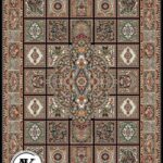 عکس ژورنالی فرش طرح 700 شانه کژال سرمه ای