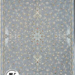 فرش 1200 شانه باغ گل الماسی گل‌برجسته