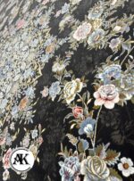 فرش 1200 شانه باغ گل دودی گل‌برجسته (1)