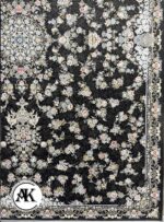 فرش 1200 شانه باغ گل دودی گل‌برجسته (3)
