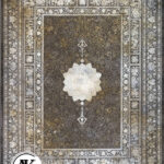 فرش 1200 شانه خاتم دودی گل‌برجسته