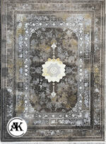فرش 1200 شانه خاتم متالیک گل‌برجسته