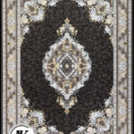 فرش 1200 شانه لارا دودی گل‌برجسته