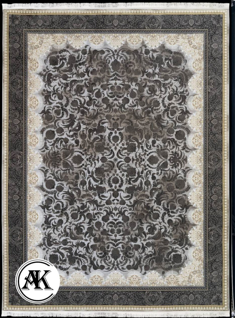 فرش 1200 شانه ویولت دودی گل‌برجسته (3)