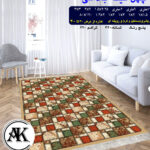 خرید گلیم طرح چهل تیکه بادامی