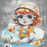 فرش فانتزی عروسکی کد 625