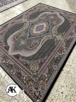 فرش 700 شانه ماهی جام سرمه ای با نخ اکریلیک