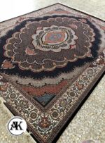 فرش 700-شانه ماهی موج سرمه ای با نخ اکریلیک