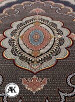 فرش 700 شانه ماهی موج سرمه ای با نخ اکریلیک (2)