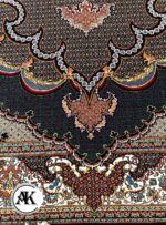 فرش 700-شانه ماهی موج سرمه ای با نخ اکریلیک (5)