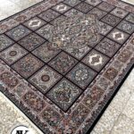 فرش 700 شانه کژال سرمه ای با نخ اکریلیک (1)