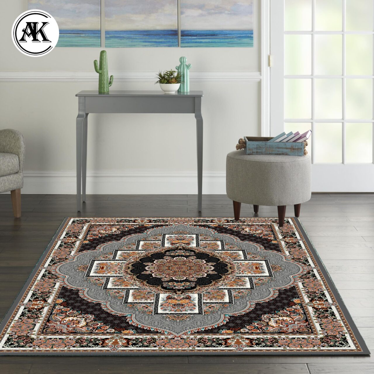 دکوراسیون فرش 700 شانه ناردون دلفینی پالت دلفینی