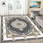 دکوراسیون فرش 700 شانه ترمه دلفینی پالت طلاکوب