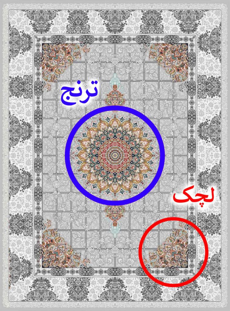 آشنایی با مفهوم ترنج و لچک