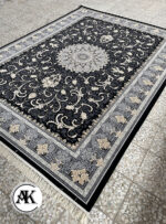 فرش 700 شانه طناز سرمه ای پالت طلاکوب (1)