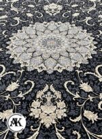 فرش 700 شانه طناز سرمه ای پالت طلاکوب (5)