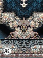 فرش 700 شانه چشمه سرمه ای با نخ اکریلیک (3)